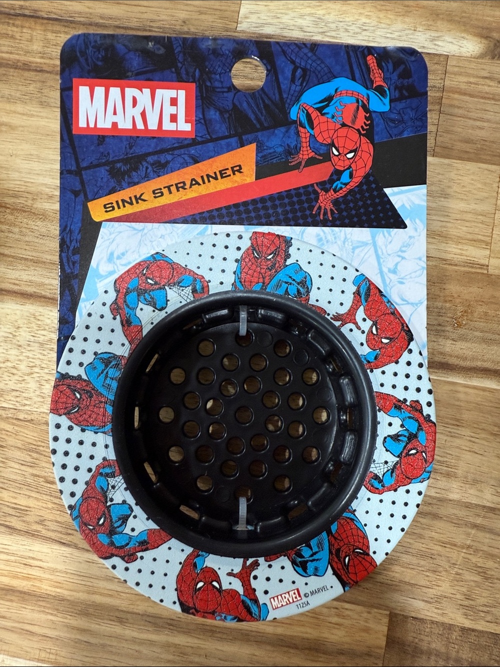 Marvel Spider-Man Black and Red Blue Sink Strainer